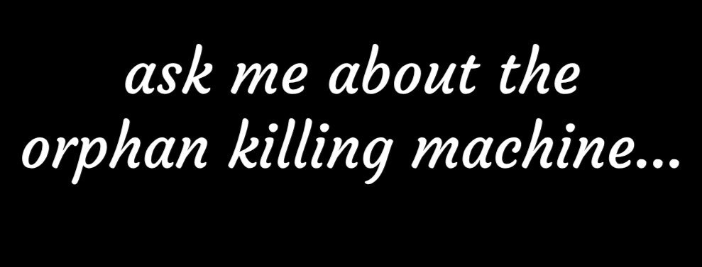 Orphan Killing Machine Black 100% Cotton T-Shirt