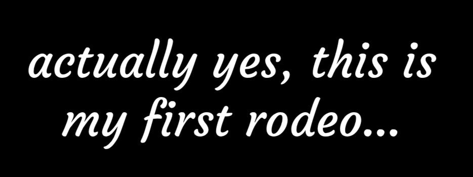 First Rodeo Black 100% Cotton T-Shirt