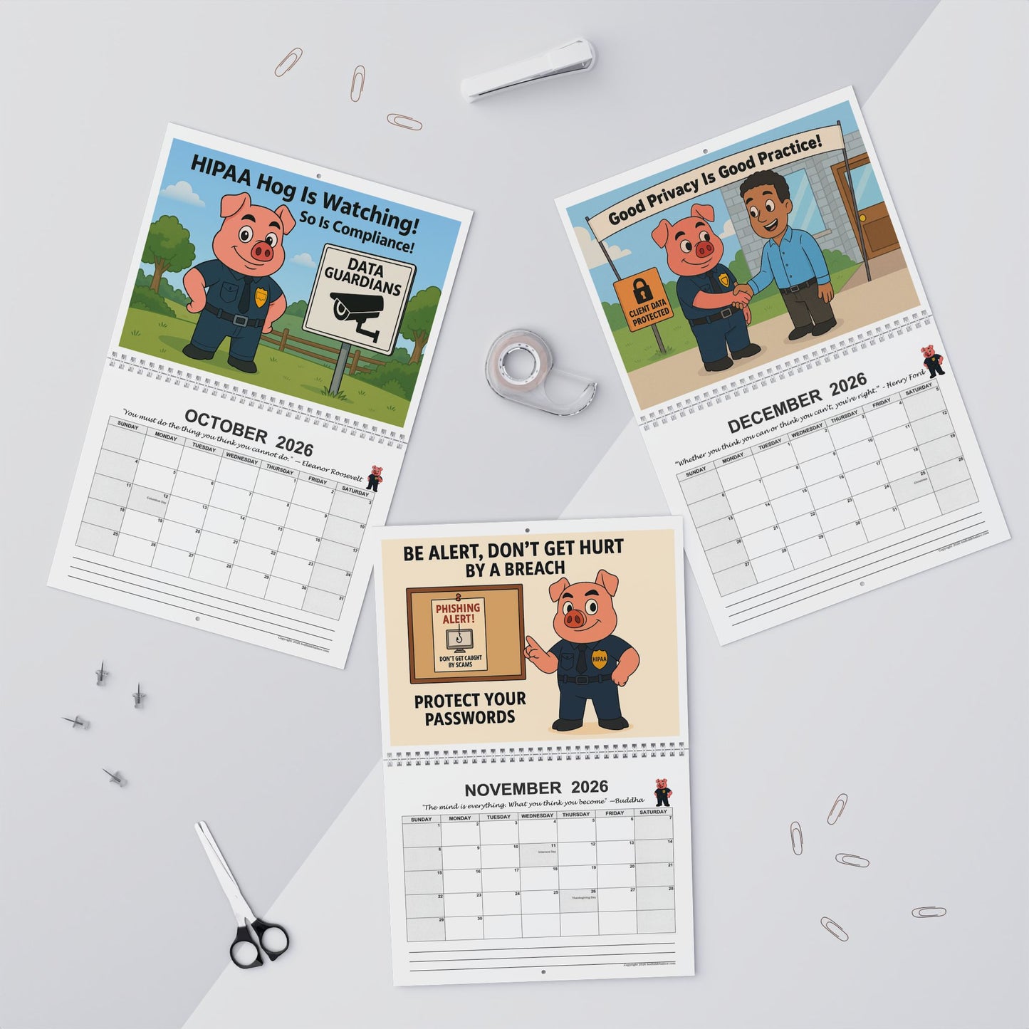 HIPAA Hog 2026 Compliance Calendar – “Turning HIPAA Into Action, Not Just Paperwork”