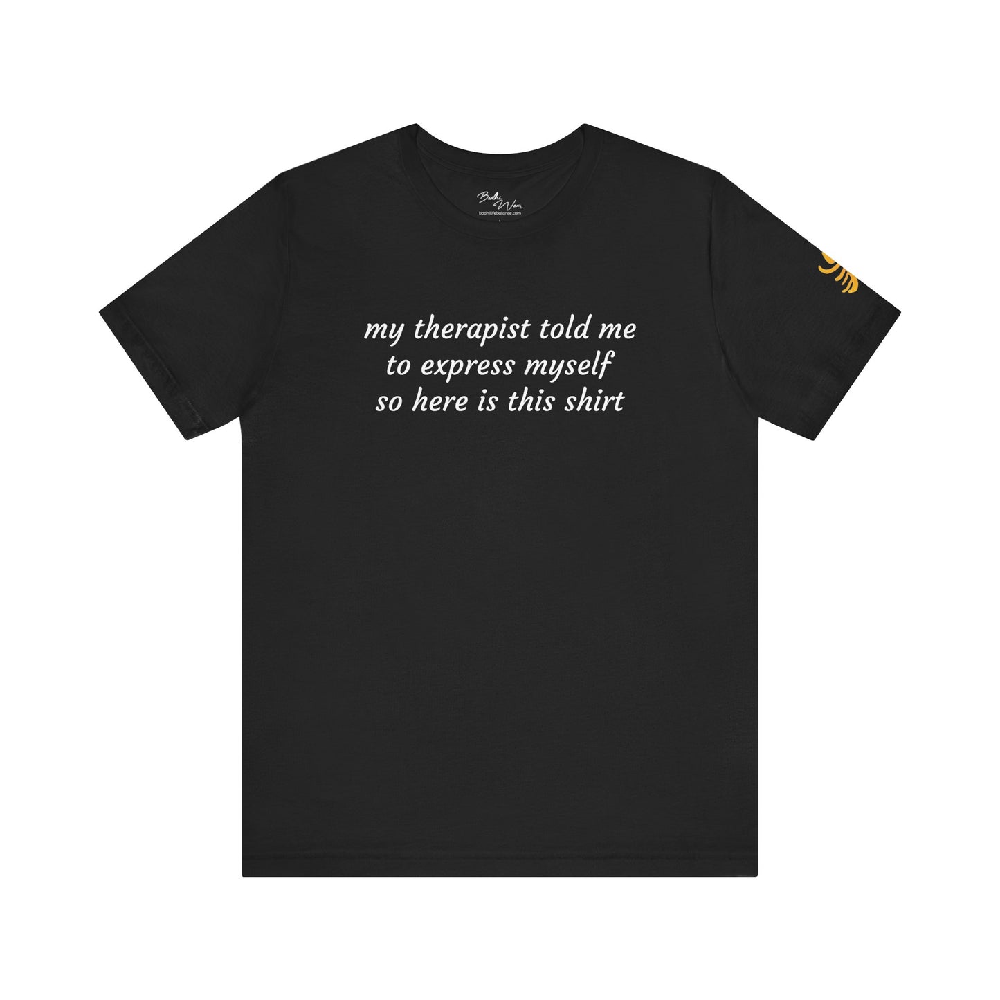 Here Is this Shirt Black 100% Cotton T-Shirt