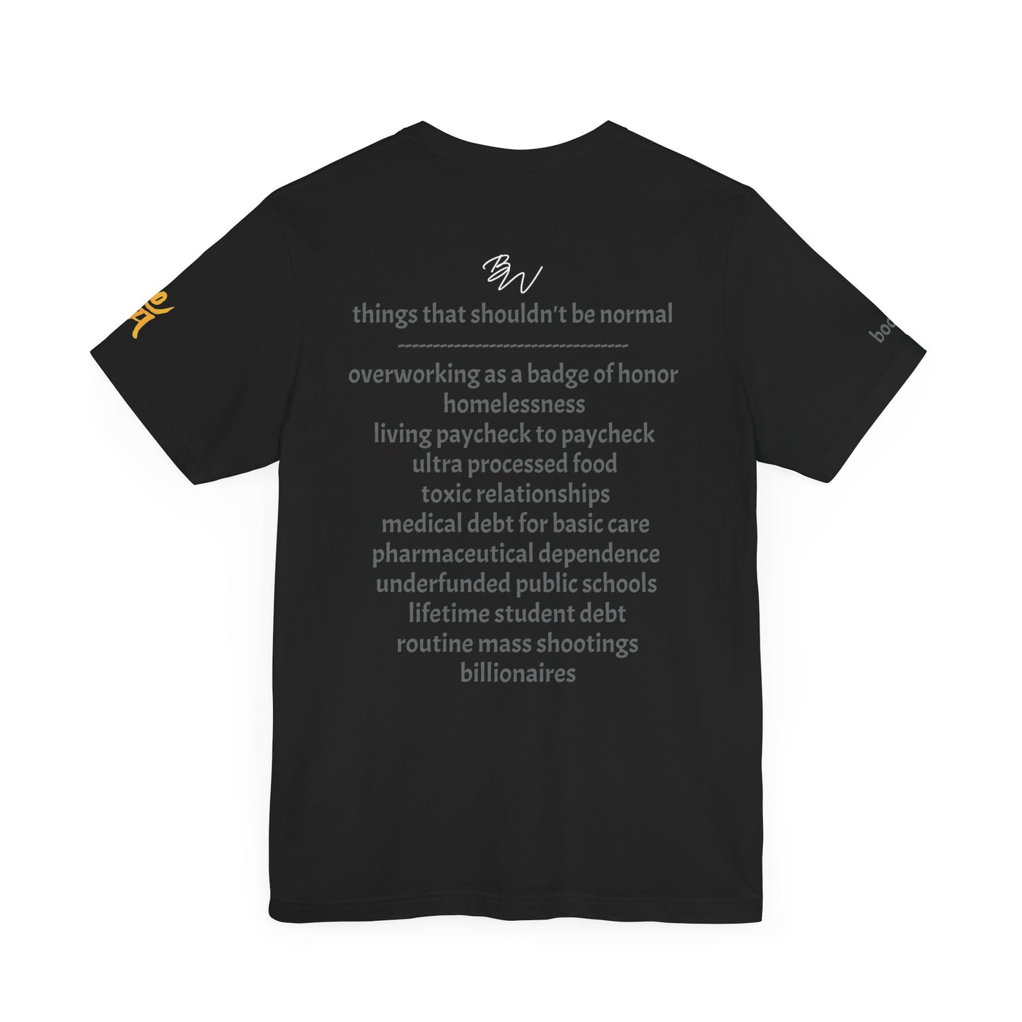 Normalized Black 100% Cotton T-Shirt