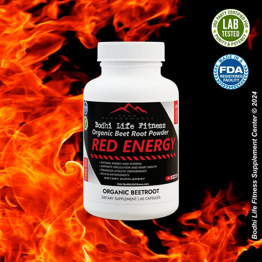 Peak Performance Red Energy Organic Beet Root Powder (60 Capsules)