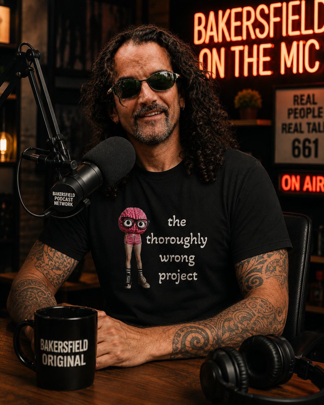 Thoroughly Wrong Project Logo Cotton Black T-Shirt
