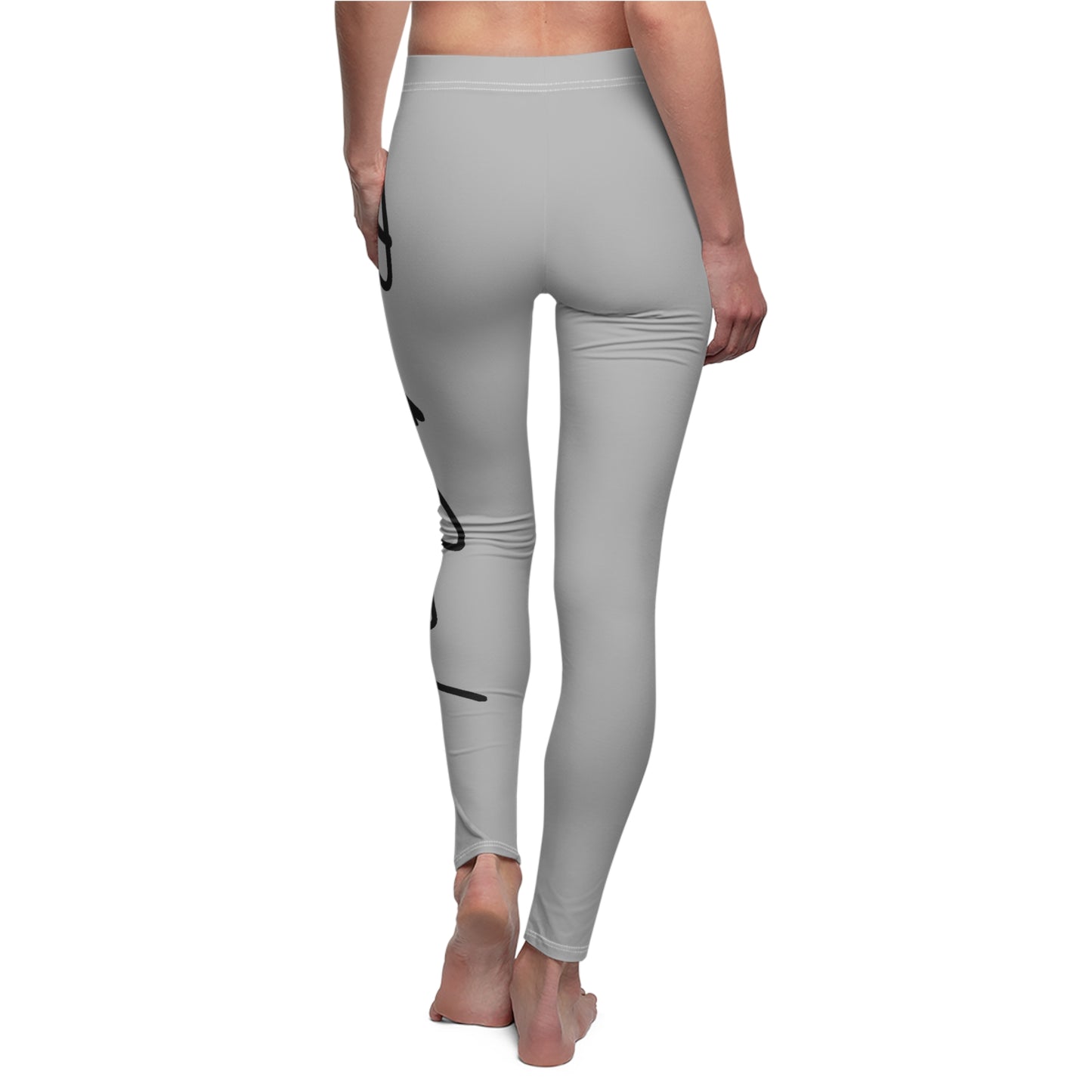 Bodhi Wear Pure Balance Leggings (Grey w/black Logo)