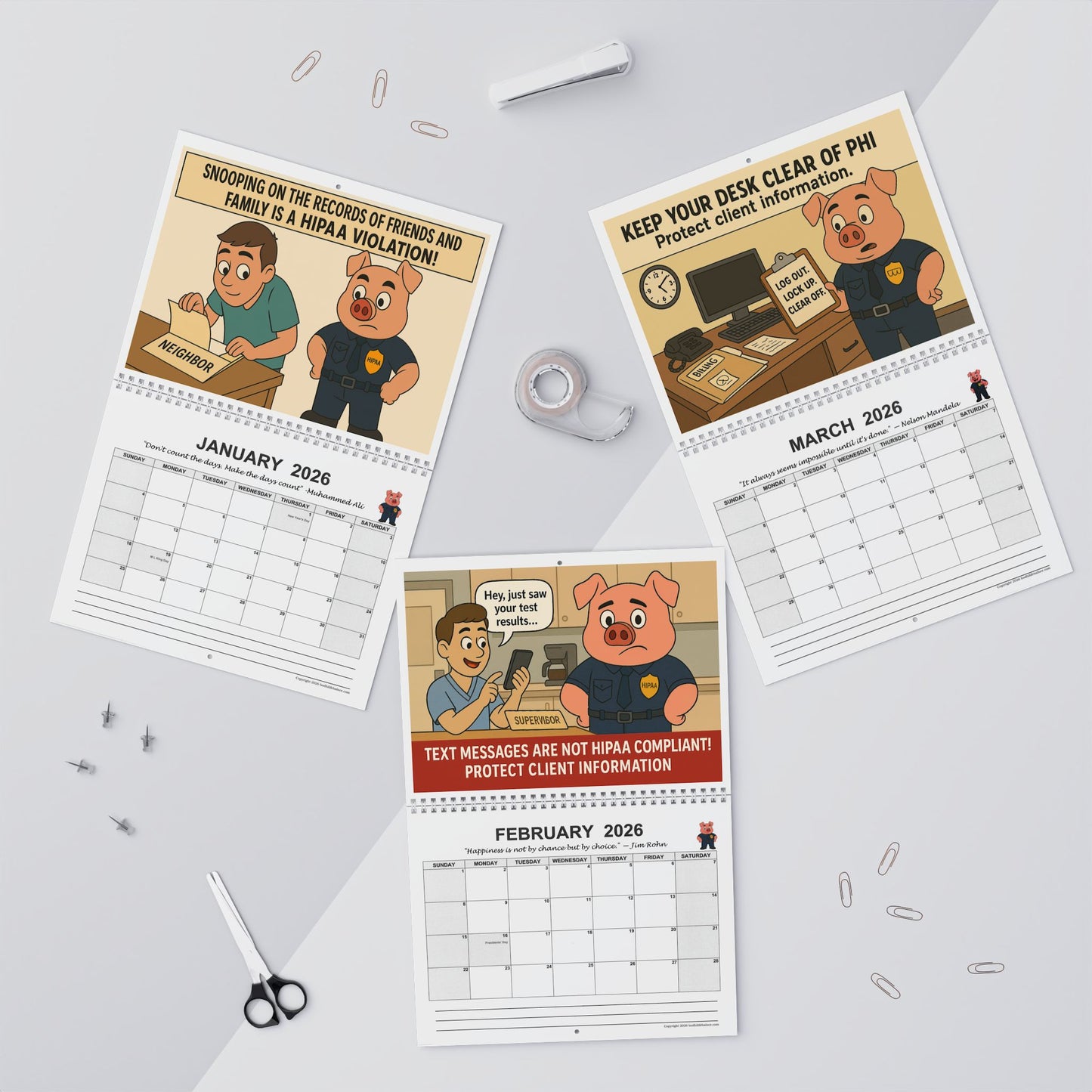 HIPAA Hog 2026 Compliance Calendar – “Turning HIPAA Into Action, Not Just Paperwork”